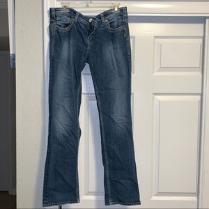 Silver Boot Cut Jeans